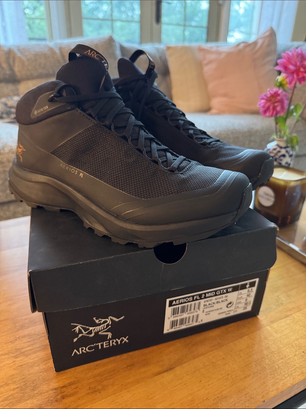 Arc'teryx Aerios FL Mid GTX Womenβs Boots - Black